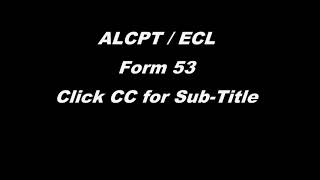 ALCPT  ECL : FORM 53