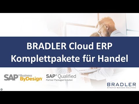 BRADLER Cloud ERP Komplettpakete für den Handel