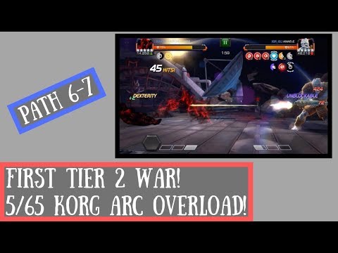 AW Season 8, War 1: First Tier 2 War! Path 6-7 including 5/65 Korg