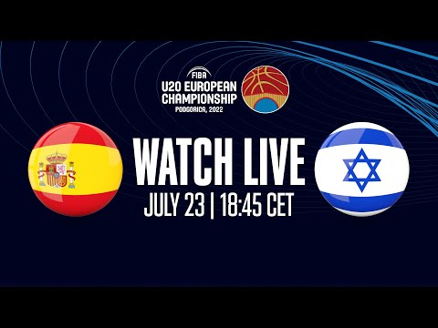 SEMI-FINALS: Spain v Israel | Full Basketball Game | FIBA U20 European Championship 2022