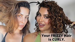 Your FINE FRIZZY hair is WAVY/CURLY and you have no idea…