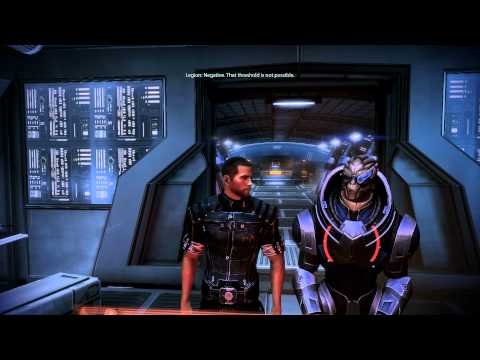 Mass Effect 3 - Garrus owning Legion at calibrations