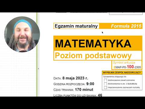 matura 2023 matematyka ("stara" formuła 2015) zad. 1
