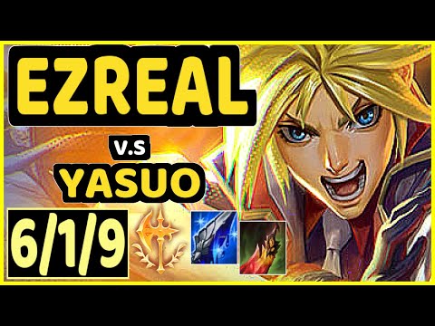 DISAVE (EZREAL) vs YASUO - 6/1/9 KDA BOTTOM ADC CHALLENGER GAMEPLAY - BR