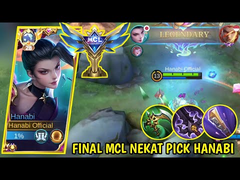 FINAL MCL NEKAT PICK HANABI! PAKAI BUILD ATTACK SPEED TERSAKIT 2023! TOP GLOBAL HANABI - MLBB
