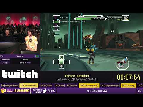 Ratchet: Deadlocked [Any% (NG+, No LC)] by Mucke1Man - #ESASummer23