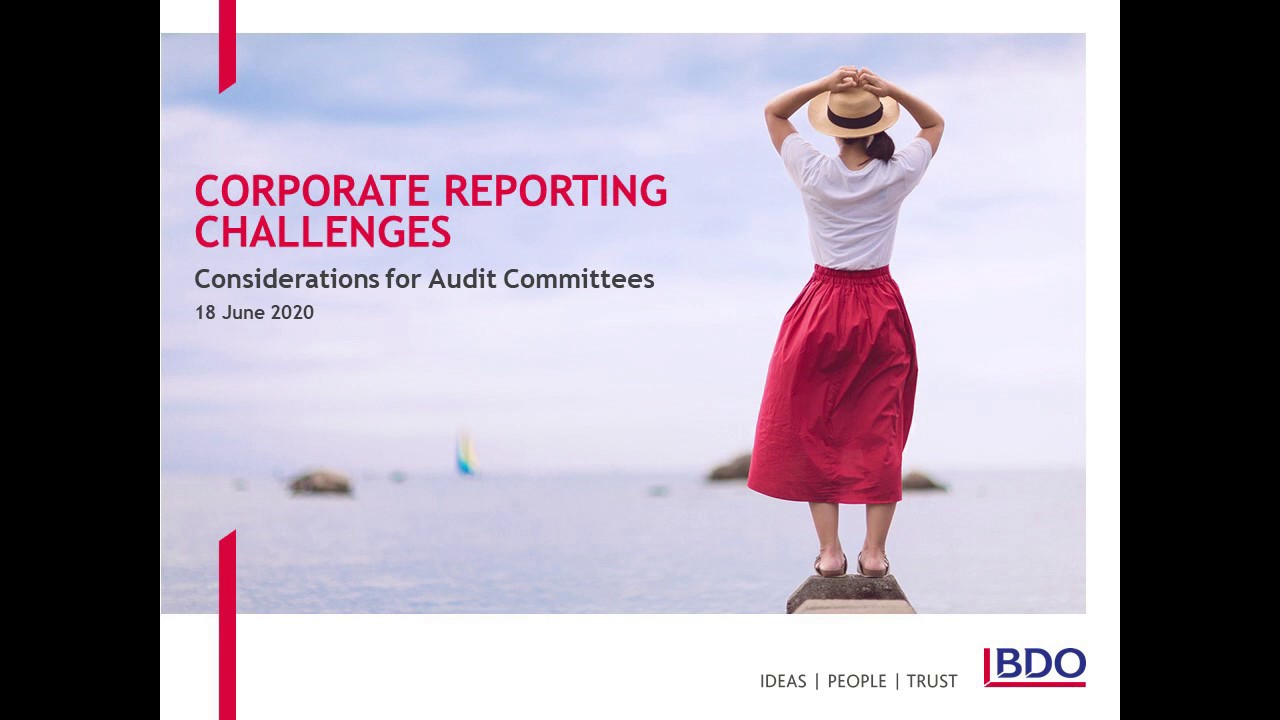 Audit Committee half-yearly and annual reporting considerations