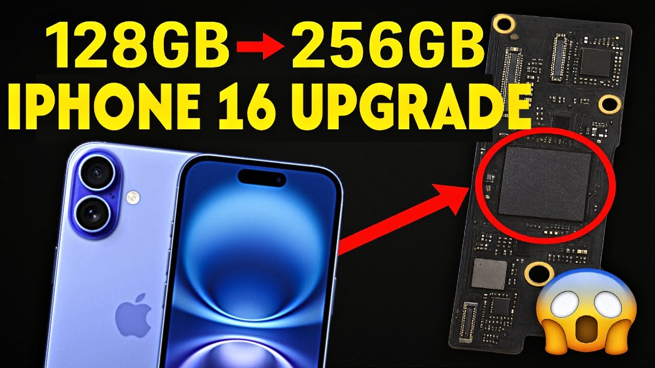 iPhone 16 128GB to 256GB Storage Upgrade (Hardware Method) | Full Process Explained