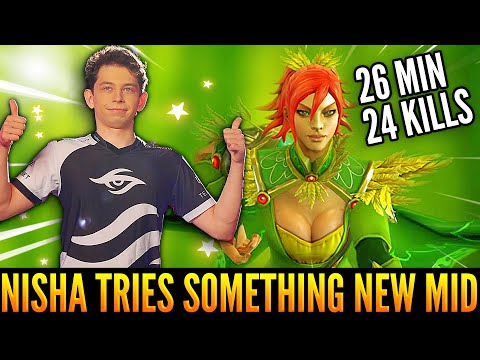 👉 NISHA Is Unstoppable Windranger Mid - No Chance To Survive This Game Vs Him - 26 Min Game 24 Kills