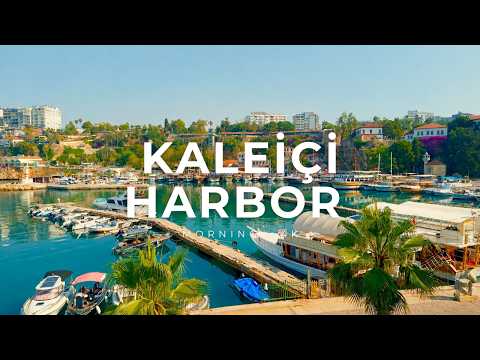 Turkey | Antalya Kaleiçi 4K | Hıdırlık Tower to the Ancient Roman Harbor | Morning Relaxing Walk