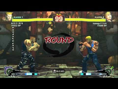 ACE・EIRIN [Guile] vs kawagu111chi [Cody] SSF4 Japanese Online Ranked Matches - TRUE-HD