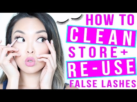 HOW TO: Clean, Store and Reuse False Eyelashes | chiutips