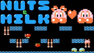 Nuts & Milk (Famicom, 1984) — 1P Session | Game A + Game B (50 Rounds Each) + Editor 🍓❤️🧩
