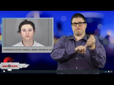 5 arrested after chemical bomb thrown at cop (ASL - 4.9.19)