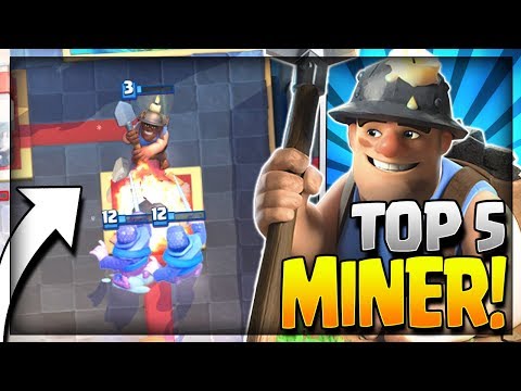 TOP 5 BEST MINER DECKS in CURRENT META!! Arena 8 to Arena 11 - Clash Royale Strategy