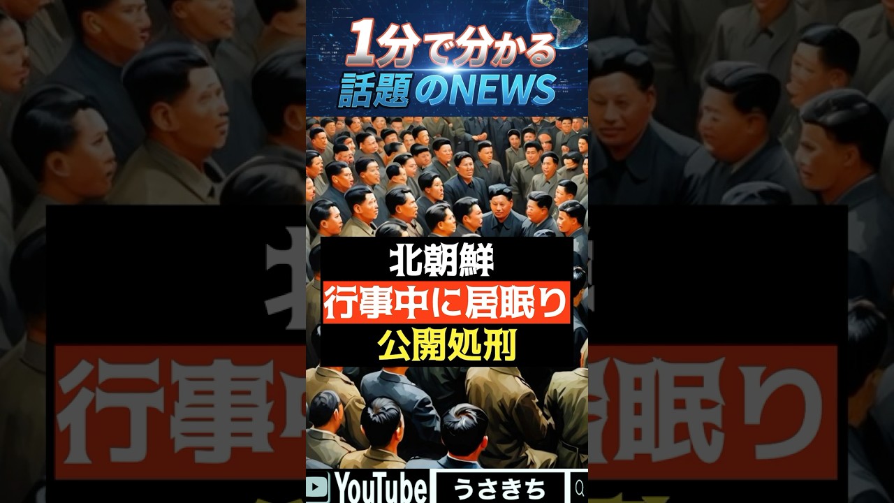 【衝撃】居眠り＝○刑か？年収3000万以上か！北朝鮮と日本の差がエグすぎる！
