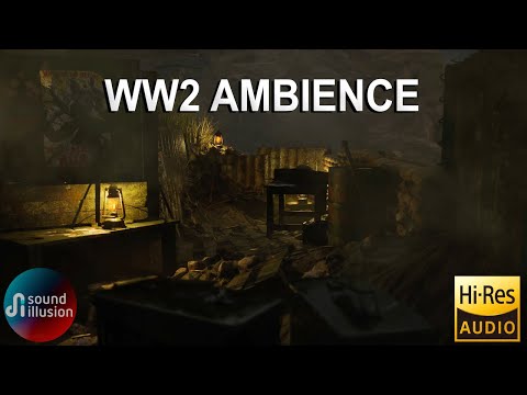 WW2 Ambience | Night Time Distant Artillery & Explosions