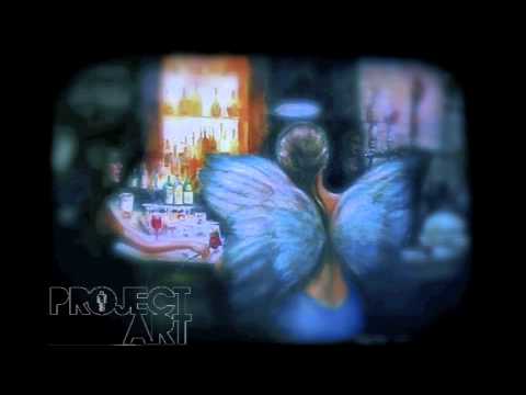 Project Art-Angel at a bar