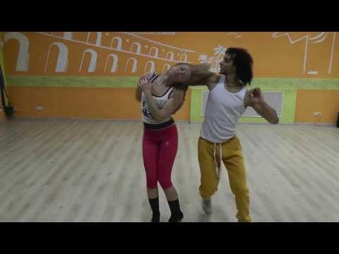 Zouk Class 16.09.13 at Brazuka Dance School - Wakko, Julia