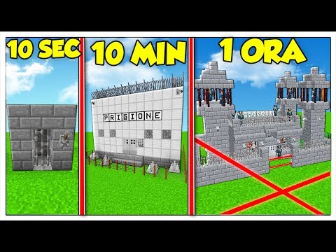 PRIGIONE DA 10 SECONDI CONTRO 10 MINUTI VS 1 ORA! - Minecraft ITA