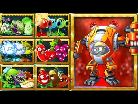 PvZ 2 Random Team Plants Vs Z-Mech Zombie LEVEL 10 - Which Plant Team Is Best?