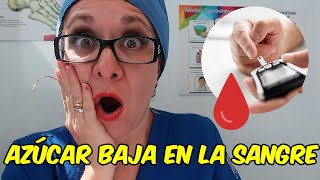 🩸AZÚCAR BAJA EN LA SANGRE💊. / ▶Dra. Melissa Tejeida