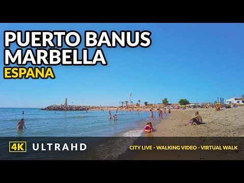 4K Puerto Banus, Marbella - Beach Walk