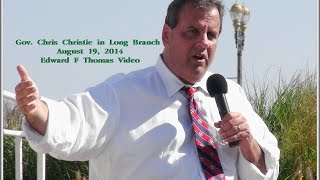 preview picture of video 'Gov. Christie at Long Branch, NJ - Edward F Thomas Video'