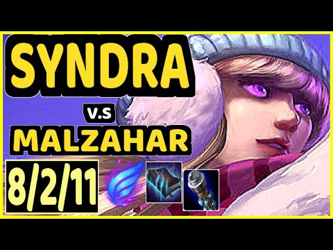 SHOK (SYNDRA) vs MALZAHAR - 8/2/11 KDA MID GAMEPLAY - OC Ranked MASTER