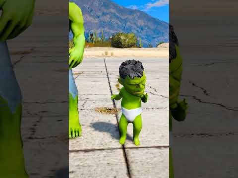 Green Hulk Team VS Red Hulk Team Which Random Team Will Win 84% 😏 #shorts #gta5 #hulk