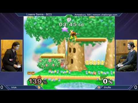 MMOM182 SSBM - trilok (Fox) vs. Shuffle (Ice Climbers) - Melee LSF