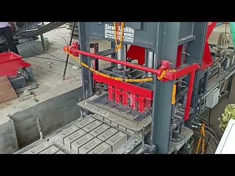 Automatic Fly Ash Brick Machine Dual Cylinder with Vibration system