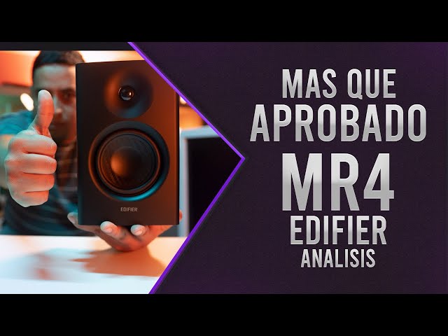 Vídeo relacionado con Edifier MR4 Monitor de Estudio Compacto 2.0 (42 W) con Amplificador de Clase D y Dos Modos de Sonido seleccionables, Blanco