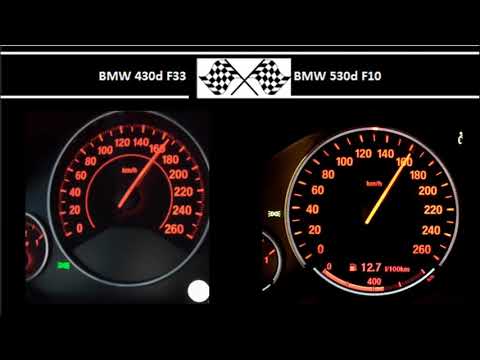 BMW 430d F33 VS. BMW 530d F10 - Acceleration 0-100km/h