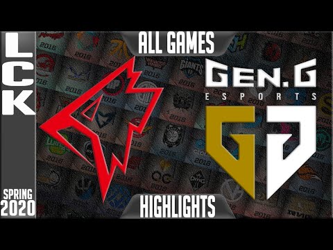 GRF vs GEN Highlights ALL GAMES | LCK Spring 2020 W6D1 | Griffin vs Gen G