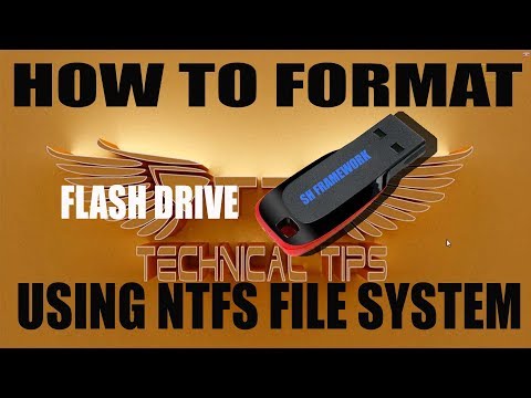 How to Format a USB Flash Drive Using NTFS File System in Windows 10