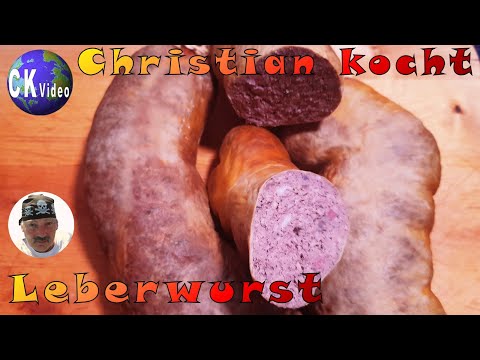 🍴Christian kocht🍴 Vlog #154 🥔Grobe geräucherte 🥩Bauernleberwurst🥩 mit 🧅Zwiebeln🧅