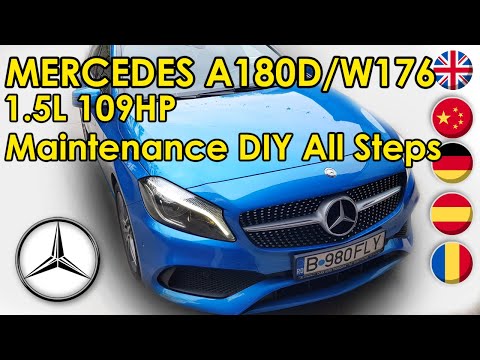 DIY Mercedes A180 W176 Maintenance Service Fuel Filter Air Filter Pollen Cabin Filter