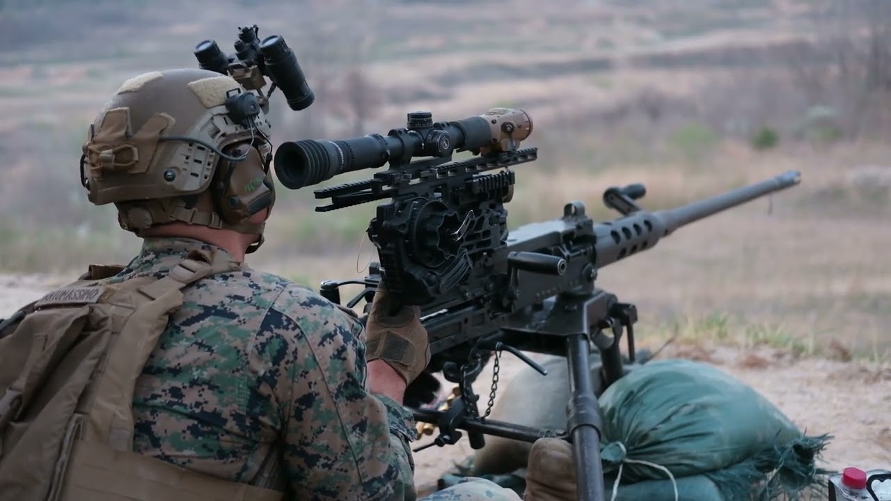 U.S. Marines with 2nd Battalion, 8th Marines Conduct Crew-Served Weapons Range in South Korea