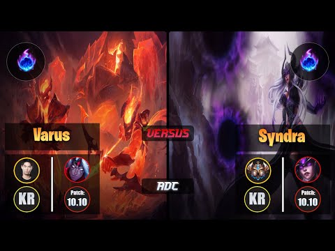 Ucal VARUS (ADC) [Arcane Comet] VS SYNDRA - Challenger KR Patch 10.10