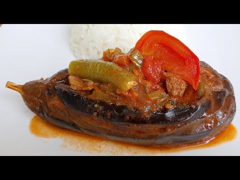 Turkish Stuffed Eggplants -Turkish Karniyarik Recipe - How to make Karniyarik