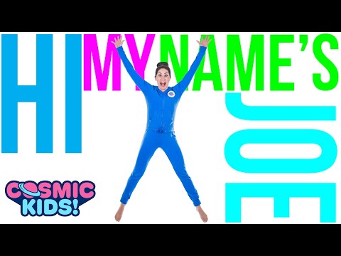 Hi My Name's Joe | Kids Exercise Song and Dance 🔴 ✋ | Cosmic Kids Yoga Disco