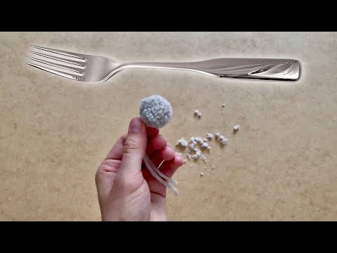 Bommel (PomPom) selber machen - Mit Gabel Anleitung / Tutorial