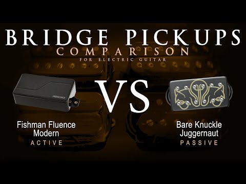 Fishman FLUENCE MODERN vs Bare Knuckle JUGGERNAUT - Bridge Guitar Pickup Comparison Tone Demo