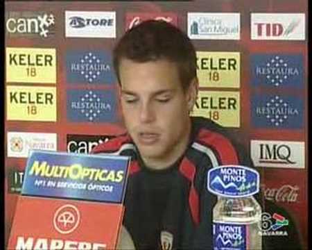 AREA OSASUNA 9 octubre 2007. Fútbol César Azpilicueta