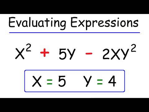 How To Evaluate Algebraic Expressions