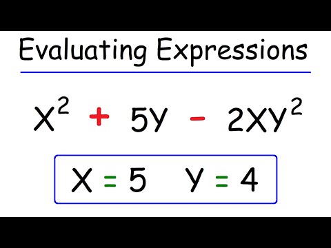 How To Evaluate Algebraic Expressions Video