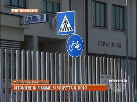 TG BASSANO (sabato 25 giugno 2016) - BETONIERE IN FIAMME, SI SOSPETTA IL DOLO