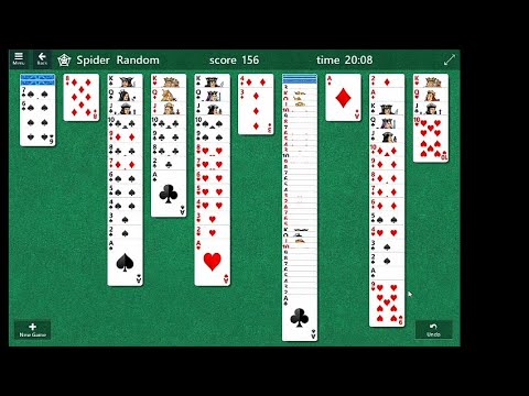 Spider Solitaire Gameplay Walkthrough - YouTube