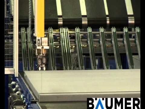 Baeumer plant for trimming and stacking sheet goods (english version)